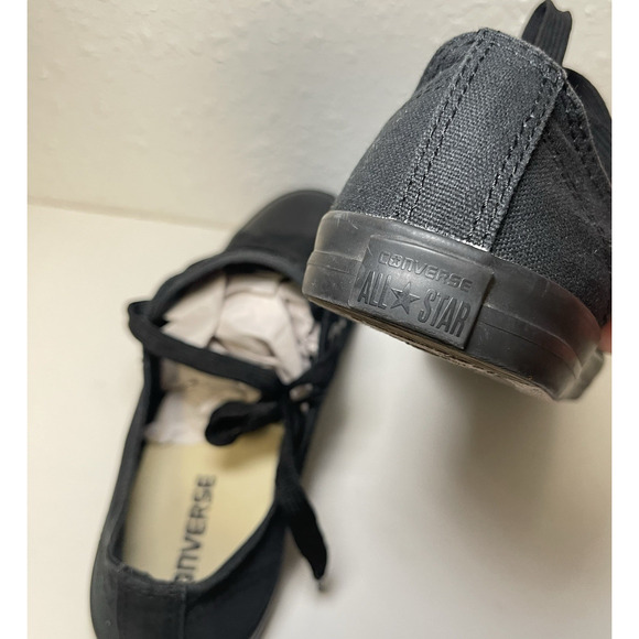 Converse Women's Black Canvas Sneakers - Picture 6 of 11